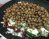 A picture of step 5 of Kala Chana Sundal.