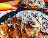 Foto del paso 4 de la receta: Tortitas de plátano y coco con chocolate