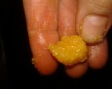 A picture of step 3 of Navratri special coconut sweet.