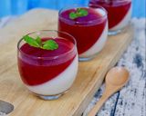 Hình bước làm 15 của món Panna Cotta Vải thiều và Mận