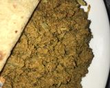 A picture of step 5 of Dum qeema.