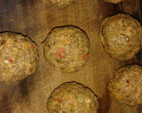 Foto del paso 3 de la receta: 💚 Albóndigas de lentejas 💚 Estofadas en salsa putanesca🖤