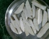 A picture of step 2 of Apple French Fries.