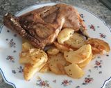 Foto del paso 4 de la receta: Pollo con patatas asadas en tupperware