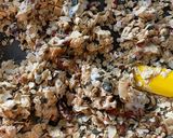 A picture of step 5 of My mother in law’s granola 💗.