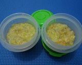 Foto langkah ke 6 dari resep MPASI 4* 7month (bubur tim rice cooker) TELUR.