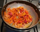 A picture of step 4 of Mexican fried rice.