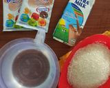 Foto langkah ke 1 dari resep Puding Jagung Lapis Cokelat.