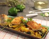 Foto del passaggio 3 della ricetta Filetto di baccalà con peperoni