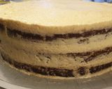 Foto del passaggio 5 della ricetta Naked Cake di farro al caffè con crema al burro e mascarpone