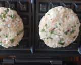 A picture of step 7 of Sabudana waffles.