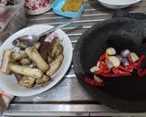 Foto langkah ke 3 dari resep Sambal Terong Kukus.