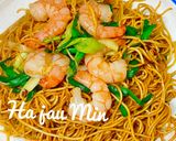 Foto langkah ke 5 dari resep Shrimp chow mein.
