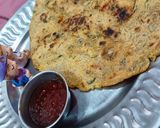 A picture of step 8 of Jowar Roti (in Sindhi Doda).