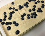 A picture of step 1 of Blueberry Coffee Cake with Vanilla Glaze-less than 2 carbs.