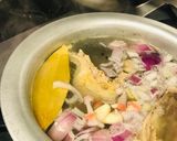 A picture of step 1 of Chicken stock.