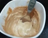 A picture of step 2 of Caffe Latte.