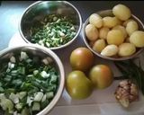 A picture of step 1 of Green baby potatoes.