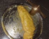 A picture of step 1 of Besan lattha.