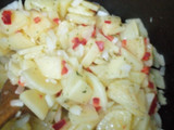 Pastel al horno papas y lentejas