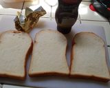 รูปขั้นตอนการทำที่ 1 ของ Choco butter Toast ขนมปังเนยช็อคโกแลต