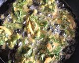 A picture of step 2 of Gram flour and spinach (pokorey)snack #summer challenge.
