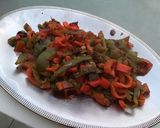 Une image de l'étape 12 de Poivrons et tomates à l'ail et anis vert.