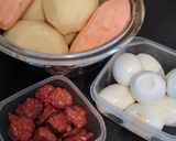 Egyszerű rakott krumpli batátával recept fázis 3 fotója