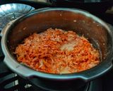 A picture of step 2 of Gajar ka halwa (Carrot halwa).