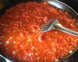 A picture of step 4 of Veg Macaroni with sausage.