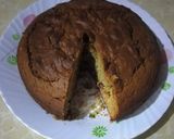 A picture of step 7 of Peanut butter banana cake/ bread.