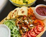 A picture of step 8 of Halal Guys Chicken & Rice Platter ❤️.