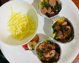 Hình bước làm 1 của món Trứng chén nướng nckd