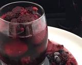 Mixed Berry Fruit Ice-Ring Made With Non-Alcoholic Sangria Served With Cornish Ice Cream