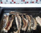 Foto del paso 4 de la receta: Parrochas (sardinas pequeñas) y verduras, a la plancha