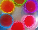 A picture of step 5 of Agar Agar Strawberry Coconut Pudding.