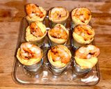Foto del paso 2 de la receta: Conos de sésamo con salsa Cocktail y gambas