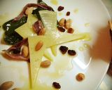 A picture of step 2 of Roasted Pepper, Anchovy, and Manchego Cheese Tapas.