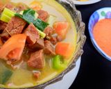 Foto langkah ke 5 dari resep Soto Paru Santan Simple.