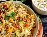 A picture of step 11 of Vegetable biryani.