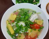 Hình bước làm 4 của món Canh cá khoai nấu thơm cà