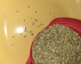 A picture of step 1 of Fennel seeds mukhwas(mouth freshner).