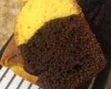 Foto del paso 4 de la receta: Budín bicolor de chocolate y limón a la crema con polvo de postre