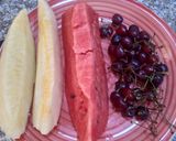 Une image de l'étape 1 de Brochettes fruits de saison 🍒🍌🍉.