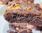 A picture of step 7 of Eggless Walnut Brownie Cake.