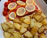 A picture of step 3 of Sumac & Lemon Trout Traybake 🍋.