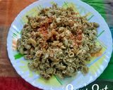 A picture of step 4 of Coriander Pesto Chifferi Rigati.