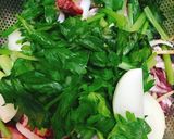 Hình bước làm 6 của món Mực Hấp Hành Cần