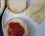 A picture of step 1 of Cheddar Cheese Burger.
