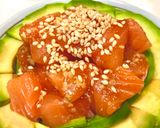 A picture of step 6 of Salmon Avocado Don Rice Bowl.